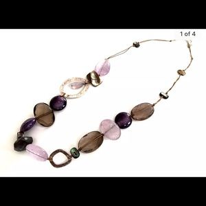SILPADA Amethyst Feldspar Purple Quartz Necklace